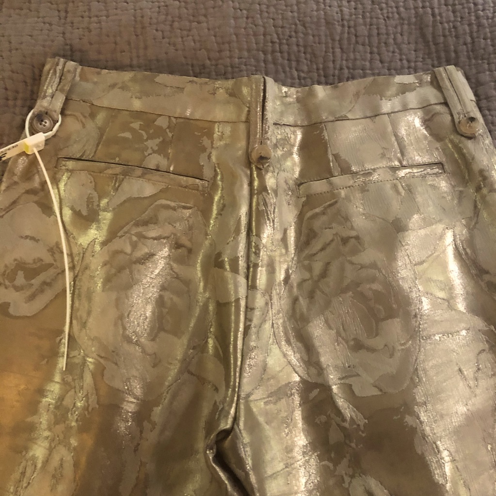 Dres Van Notion Gold Jacquard Pants